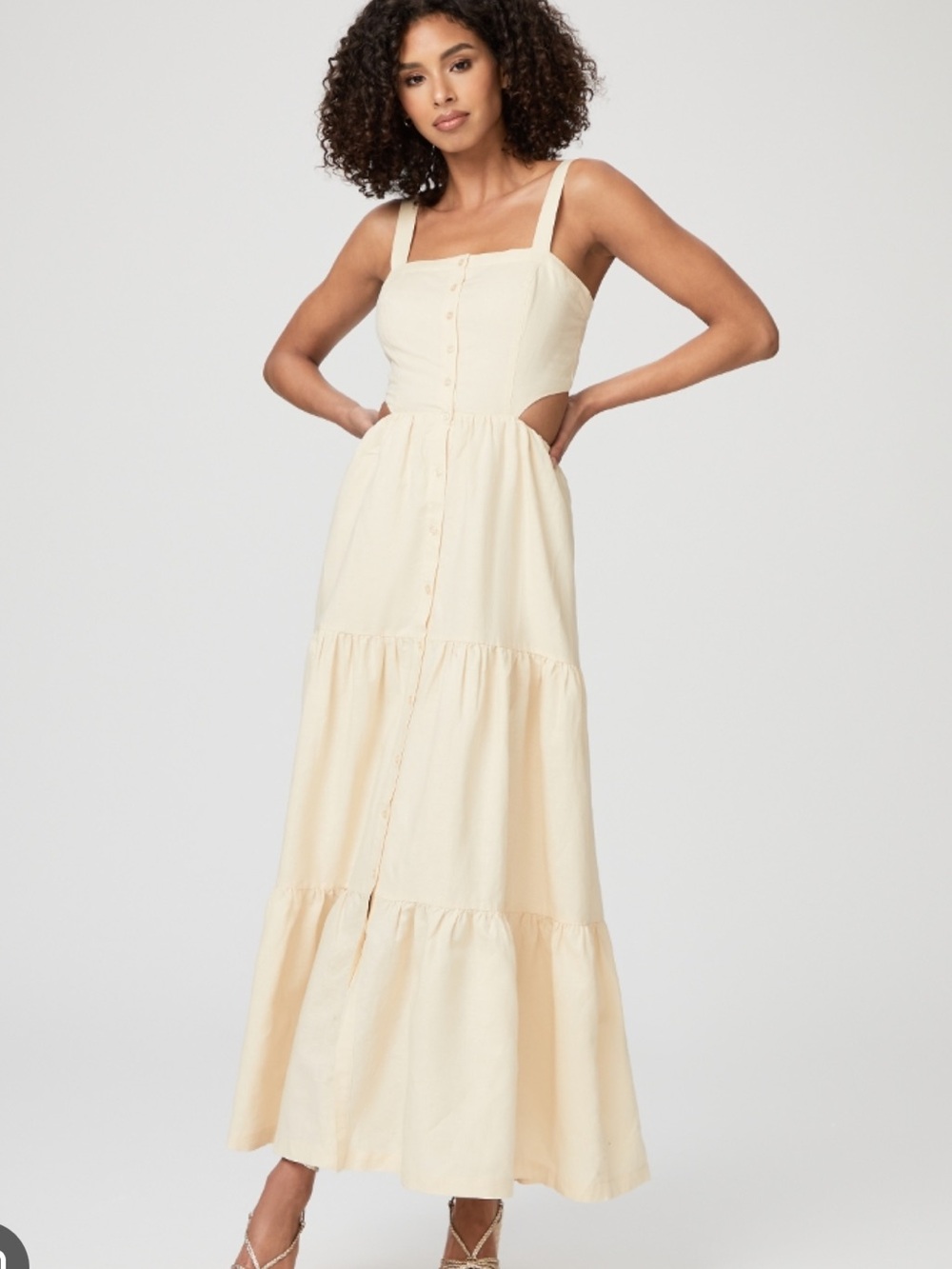 PAIGE Antique Paper Maxi Dress